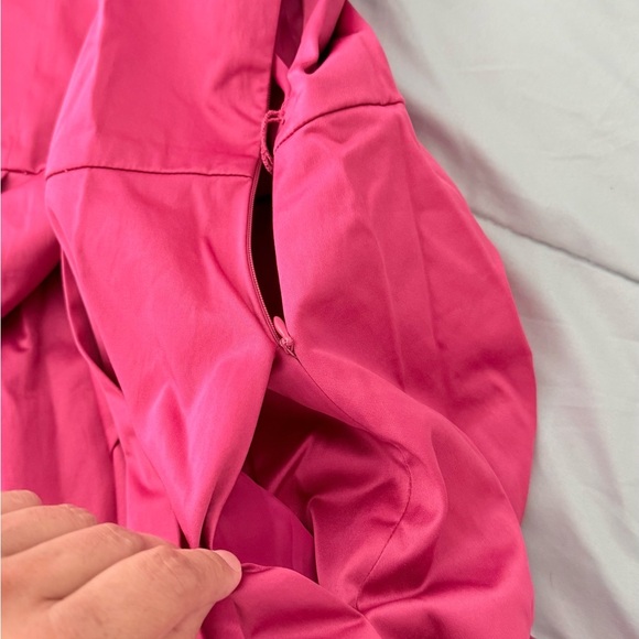 Oscar de la Renta Pink and Black Dotted A-line MISSY FANTASY - Picture 3 of 8